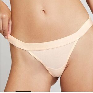 NEGATIVE UNDERWEAR Sieve Thong in Peach